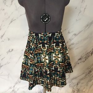 NWOT Macy's Lily Rose Tribal Skater Skirt Size M